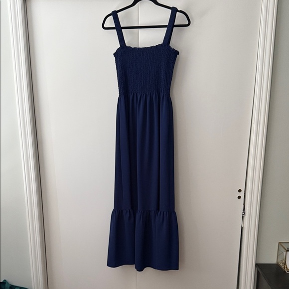 Hill House Navy Midi Dress - Picture 2 of 3